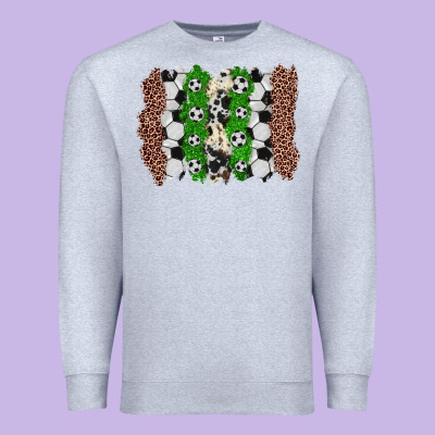 Soccer Brushstroke Premium Sweatshirt Designed By Zillion Design Studio