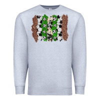 Heather Grey soccer brushstroke Premium Sweatshirt - Zillion Design Studio