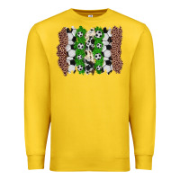 Lemon soccer brushstroke Premium Sweatshirt - Zillion Design Studio