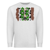 Oatmeal Heather soccer brushstroke Premium Sweatshirt - Zillion Design Studio
