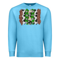 Ocean Blue soccer brushstroke Premium Sweatshirt - Zillion Design Studio