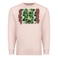 Pale Pink soccer brushstroke Premium Sweatshirt - Zillion Design Studio