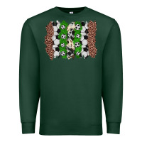 Sports Green soccer brushstroke Premium Sweatshirt - Zillion Design Studio