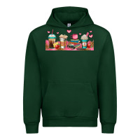 Forest Green teacher fuel coffee cups Urban Hoodie - Jasminsmagicworld