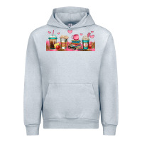 Heather Grey teacher fuel coffee cups Urban Hoodie - Jasminsmagicworld