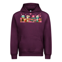 Teacher Fuel Coffee Cups Urban Hoodie | Teevron