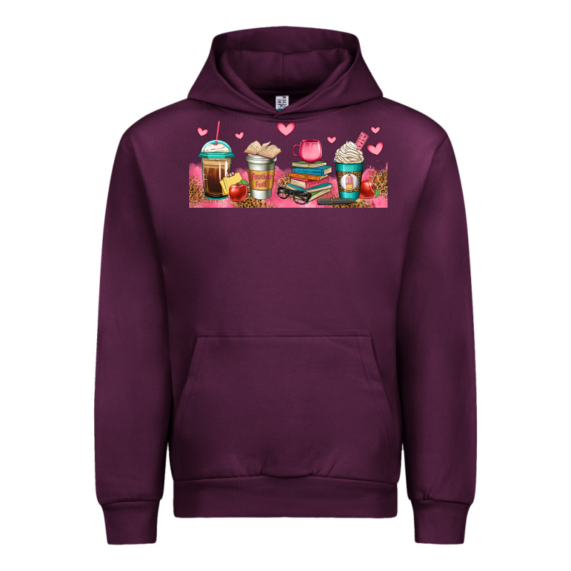 Teacher Fuel Coffee Cups Urban Hoodie by Jasminsmagicworld | Teevron