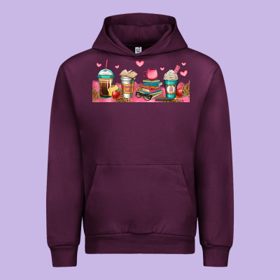Teacher Fuel Coffee Cups Urban Hoodie Designed By Jasminsmagicworld