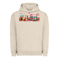 Pigment French Oak teacher fuel coffee cups Urban Hoodie - Jasminsmagicworld
