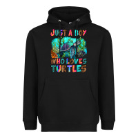 Black just a boy who loves turtles Heavyweight Hoodie - RanaPortraitStore