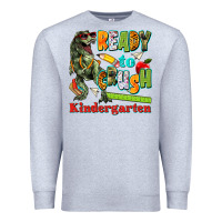 Heather Grey ready to crush kindergarten Premium Sweatshirt - texasbilliewilder