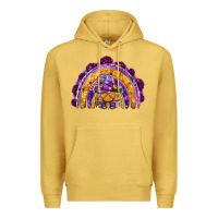 Antique Gold witchy gnome rainbow Premium Hoodie - BundleAndBundleShop