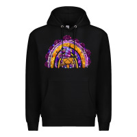 Black witchy gnome rainbow Premium Hoodie - BundleAndBundleShop