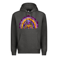 Charcoal Heather witchy gnome rainbow Premium Hoodie - BundleAndBundleShop