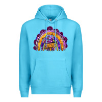 Ocean Blue witchy gnome rainbow Premium Hoodie - BundleAndBundleShop