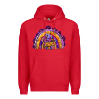 Red witchy gnome rainbow Premium Hoodie - BundleAndBundleShop