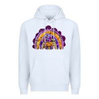 White witchy gnome rainbow Premium Hoodie - BundleAndBundleShop