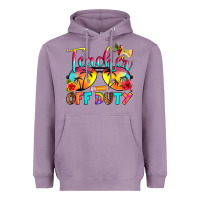 Lavender teacher off duty Heavyweight Hoodie - RanaPortraitStore