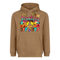 Toasted Coconut teacher off duty Heavyweight Hoodie - RanaPortraitStore
