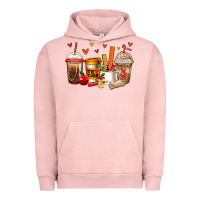 Pigment Salmon teacher coffee cups Urban Hoodie - Jasminsmagicworld