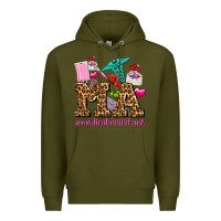 Army Green valentines day m a medical assistant Premium Hoodie - AdoDesignShop
