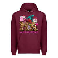 Burgundy valentines day m a medical assistant Premium Hoodie - AdoDesignShop