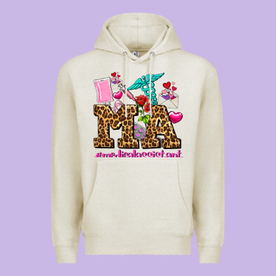 Valentines Day M A Medical Assistant Premium Hoodie Designed By Adodesignshop