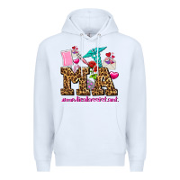 White valentines day m a medical assistant Premium Hoodie - AdoDesignShop