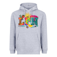 Heather Grey lpn summer Heavyweight Hoodie - RanaPortraitStore