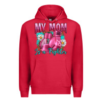 Cardinal Breast Cancer My Mom Is A Fighter Premium Hoodie - Artiststas