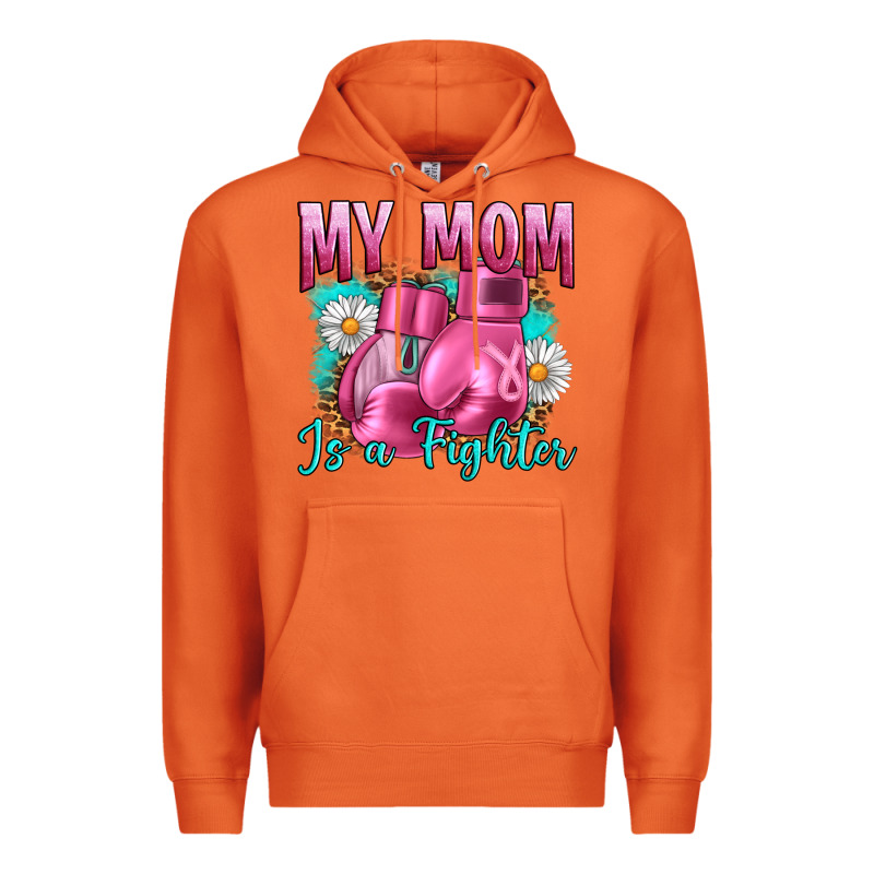 Breast Cancer My Mom Is A Fighter Premium Hoodie by Artiststas | Teevron