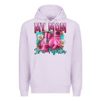 Lilac Breast Cancer My Mom Is A Fighter Premium Hoodie - Artiststas
