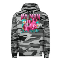Slate Camo Breast Cancer My Mom Is A Fighter Premium Hoodie - Artiststas