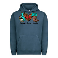 Pigment Midnight Navy peace love rodeo Urban Hoodie - JahusDesignShop