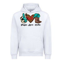 White peace love rodeo Urban Hoodie - JahusDesignShop