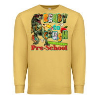 Antique Gold ready to crush pre school Premium Sweatshirt - texasbilliewilder