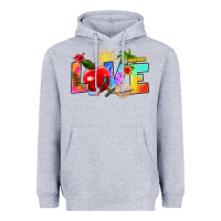 Heather Grey love teacher summer Heavyweight Hoodie - RanaPortraitStore
