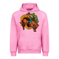 Fuchsia Pink rodeo cowboy sunflower cactus Urban Hoodie - JahusDesignShop