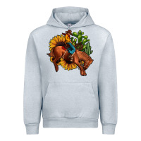 Heather Grey rodeo cowboy sunflower cactus Urban Hoodie - JahusDesignShop