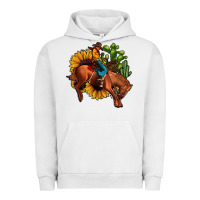 Rodeo Cowboy Sunflower Cactus Urban Hoodie | Teevron