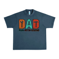 Midnight Navy dad man myth legend Urban Heavy Tee - Artiststas