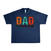 Navy dad man myth legend Urban Heavy Tee - Artiststas