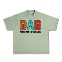 Oil Green dad man myth legend Urban Heavy Tee - Artiststas