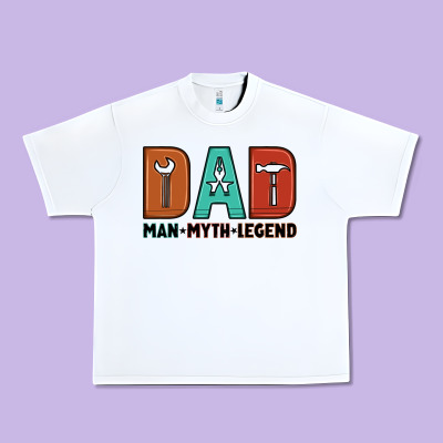 Dad Man Myth Legend Urban Heavy Tee Designed By Artiststas