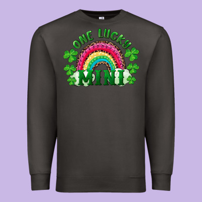 St Patrick's Day One Lucky Mini Premium Sweatshirt Designed By Ranaportraitstore