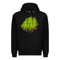 Black halloween patch Premium Hoodie - BundleAndBundleShop