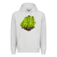 Dove Grey halloween patch Premium Hoodie - BundleAndBundleShop