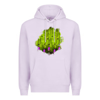 Lilac halloween patch Premium Hoodie - BundleAndBundleShop