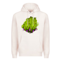Pale Pink halloween patch Premium Hoodie - BundleAndBundleShop