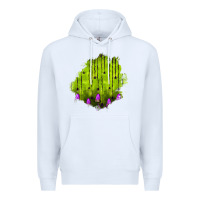 White halloween patch Premium Hoodie - BundleAndBundleShop